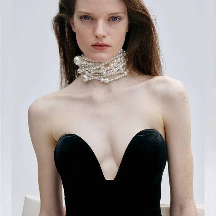 Vestido longo de bandagem colado ao corpo, sexy, sem alças, com gravata borboleta, patchwork, preto, longo, 2025, elegante, para festa à noite