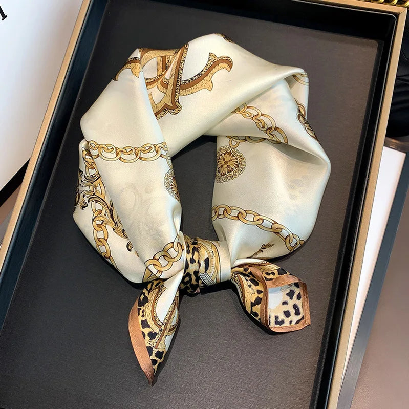53cm Pure Silk Scarf Women Square Scarves Foulard Hairbands Lady Luxury Designer Female Bandana Neck Kerchief Ties Bandana Hijab 53cm Silk Scarf 1 53X53CM