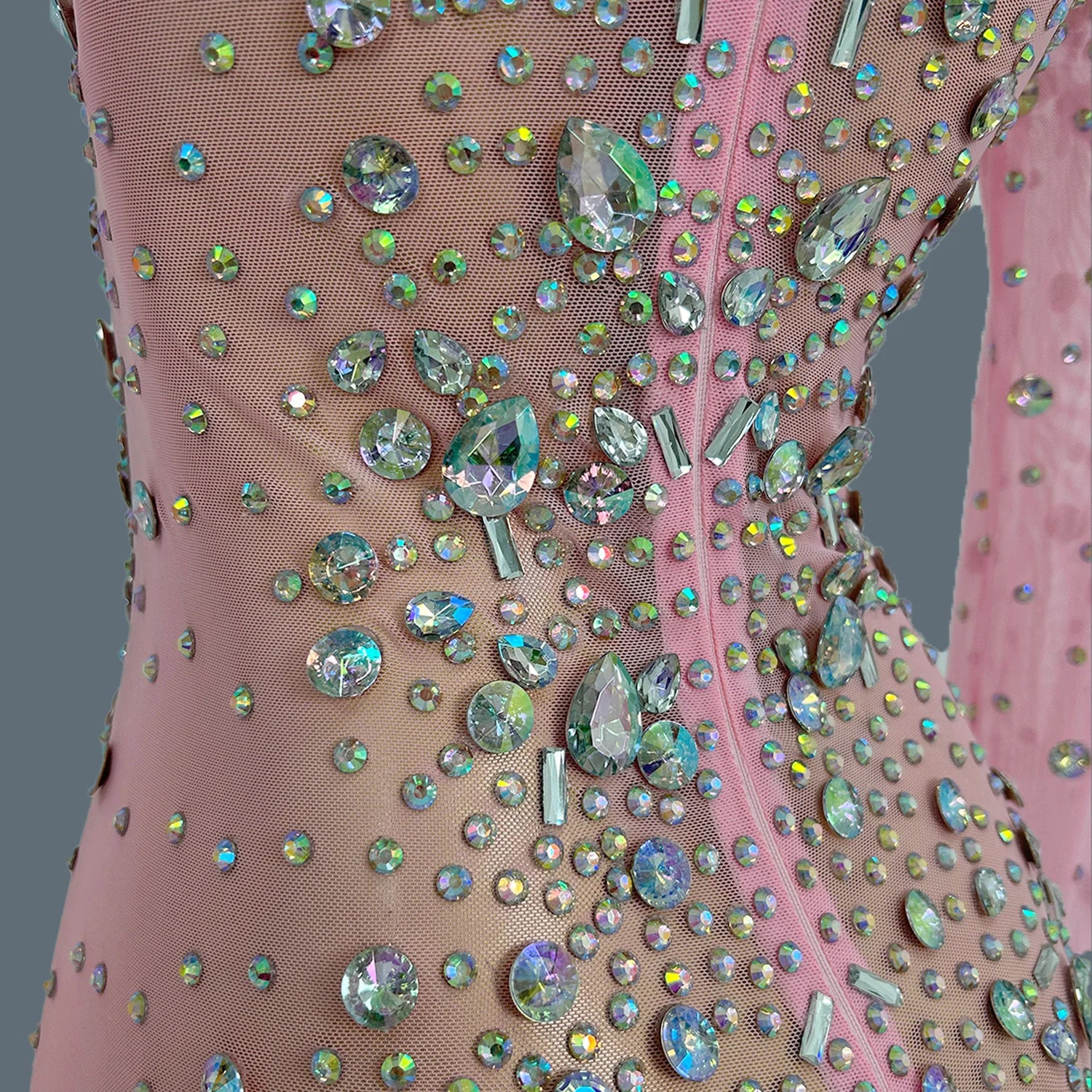 Luxury Ladies' Evening Dress for Birthday Party Formal Occasion High-end Dinner Party Gowns High-quality Mesh Sexy Dress Cuixing