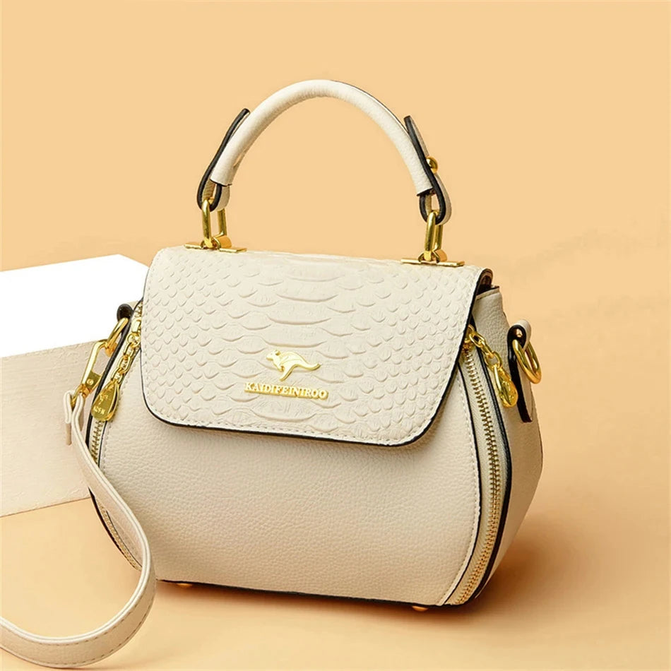Crocodile Leather Designer Handbag for Female Casual Shoulder Crossbody Women Shopper Bag Luxury Brand Ladies Messenger Sac