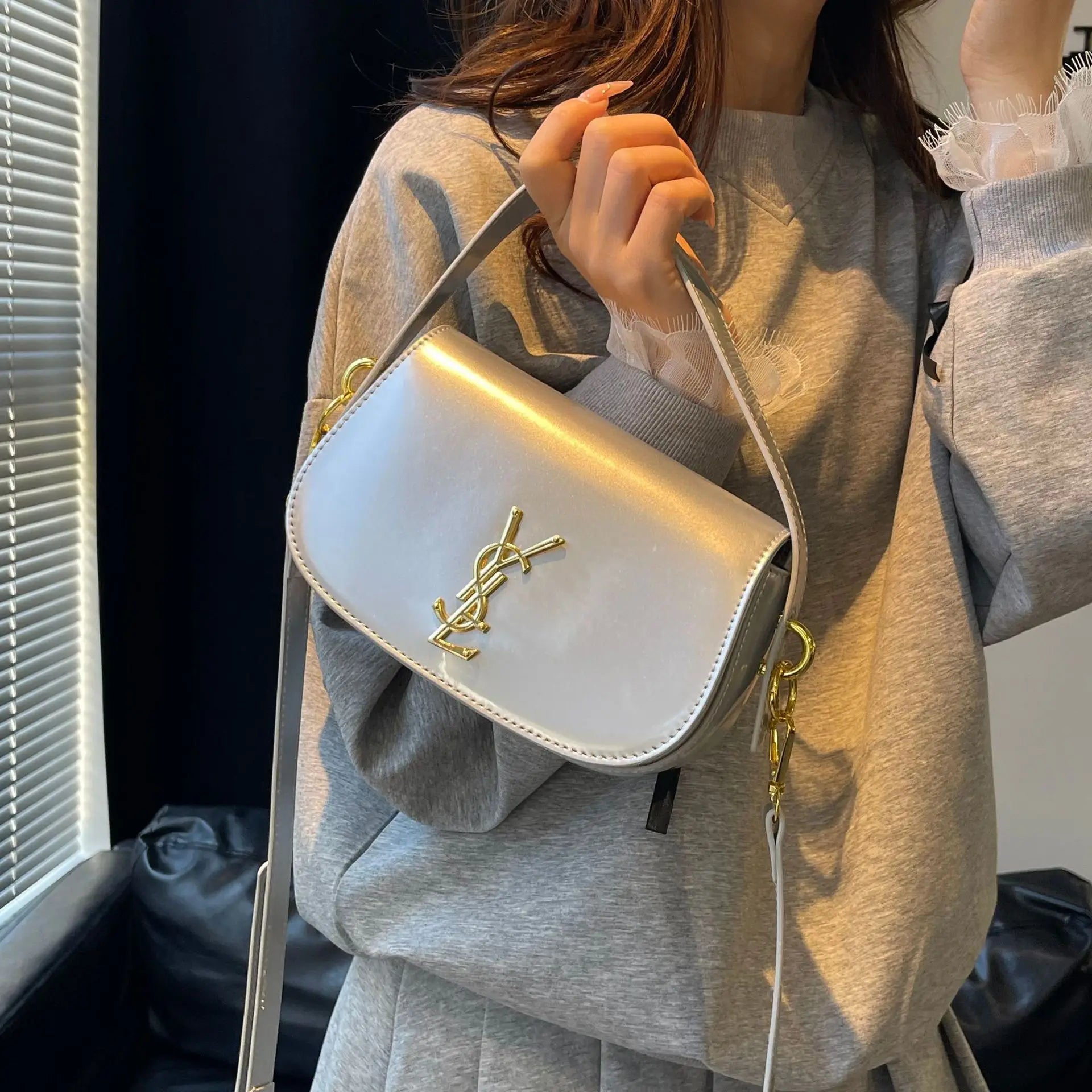 2025 Minimalist Tote Bag for Women, Premium Crossbody Purse, Chic Underarm Shoulder Bag, Luxury Small Batch Designer Handbag