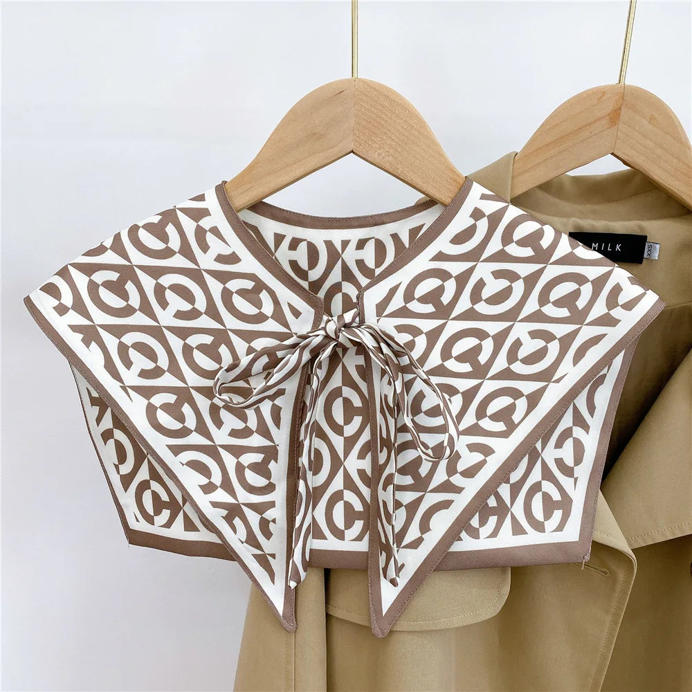 Capes New Style Shoulder Scarf Shawl Women False Collar Air Conditioning Room Shawl Decoration With Knotted Scarf Cloak 10 One Size