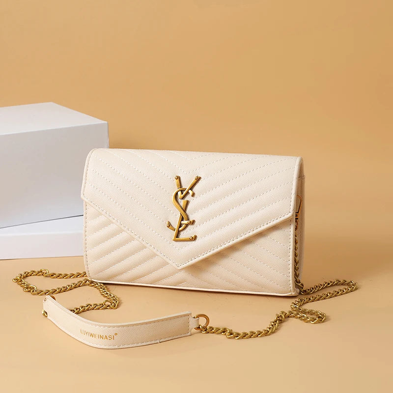 Luxury women's chain strap shoulder bag, elegant women's crossbody bag, casual travel women's handbag