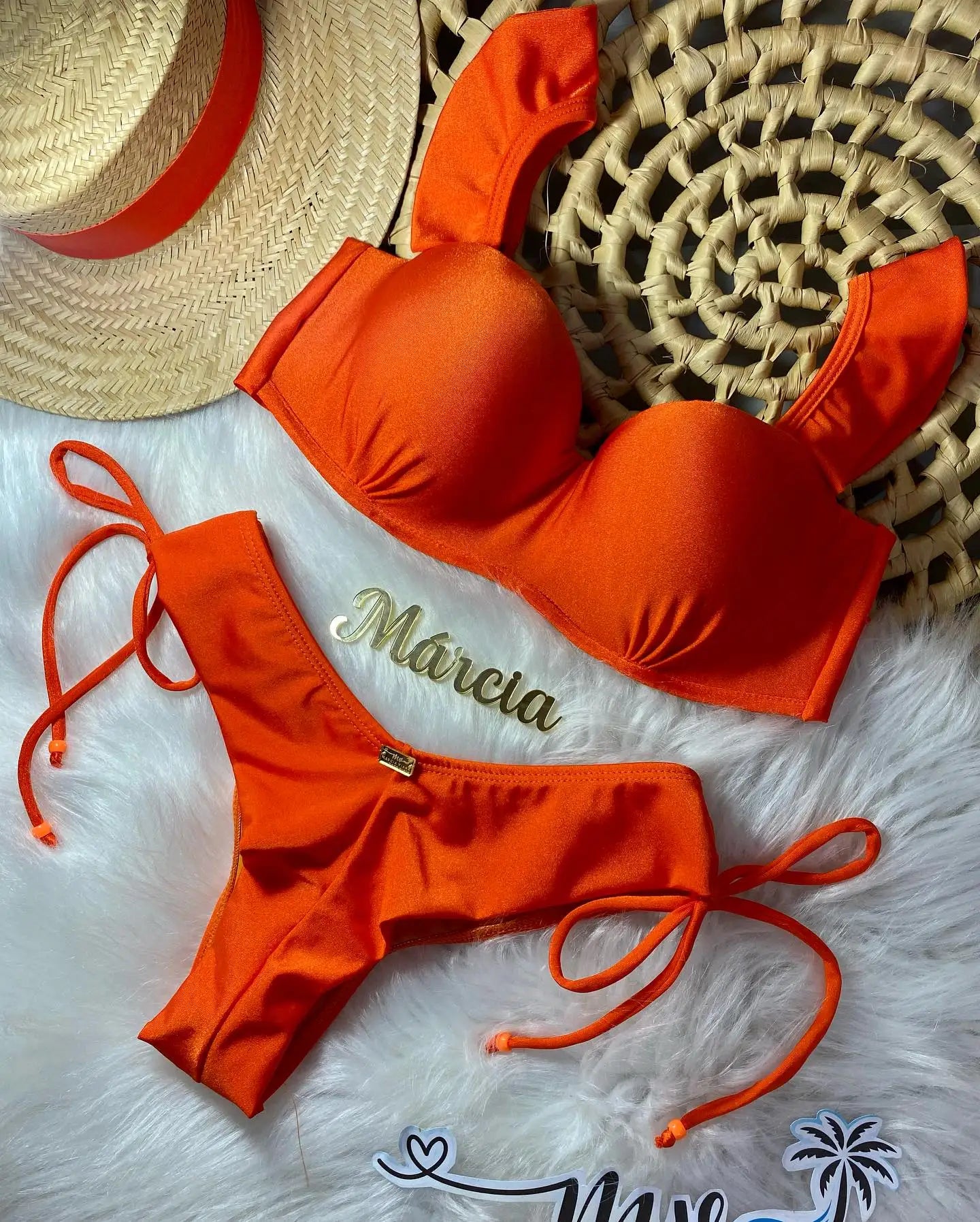 Sexy Bikinis Sets Push Up Women's Swimsuit Tie Side G-String Vintage Solid Swimwear Chest Pad Summer Beachwear Bathing Suit 1