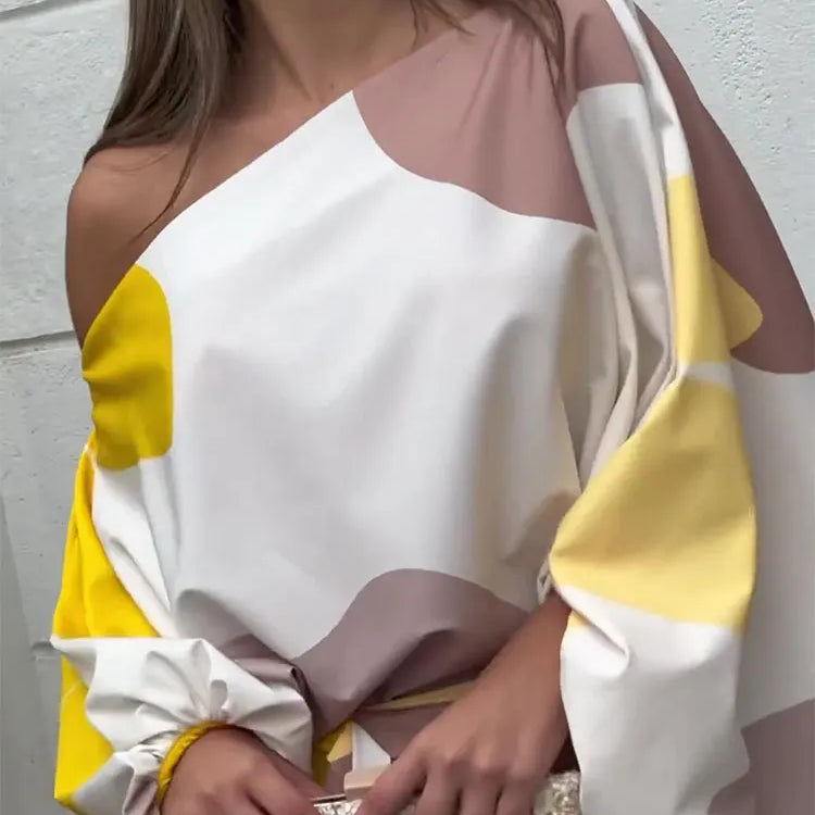 Women Tassel Skirt Suit Loose Off Shoulder 2 Pieces Sets Party Club Spring Summer Lady Street Casual Outfit NEW