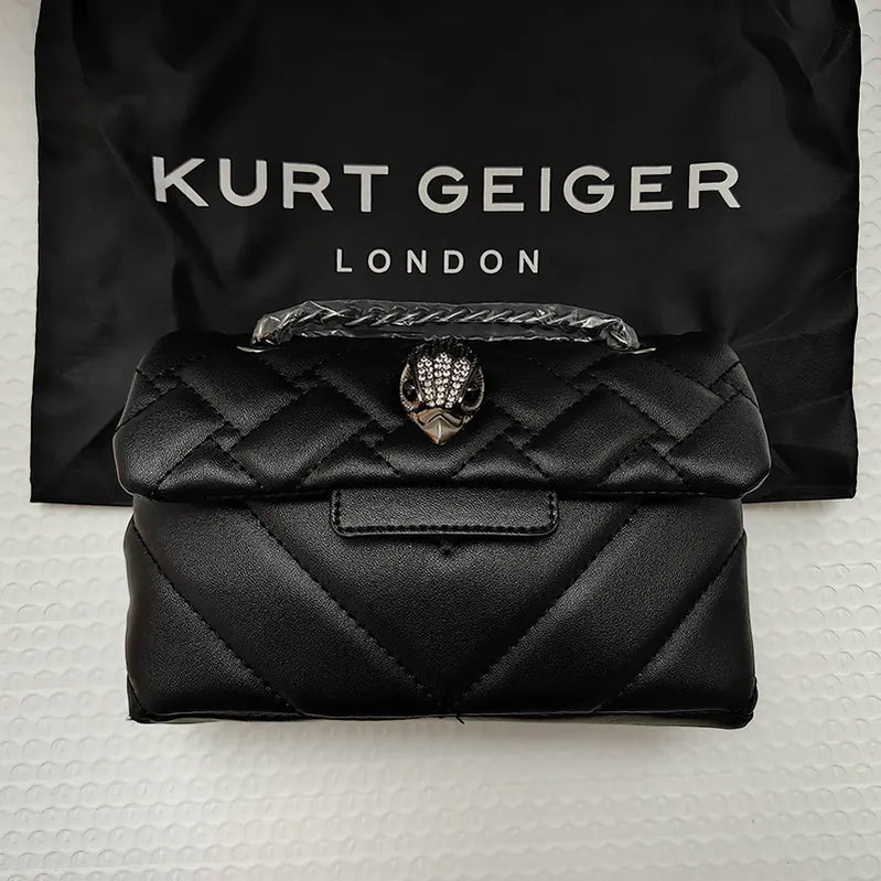 Kurt G Mini Quilted Eagle Metal Women Shouder Bag Embroidery PU Leather Ladies Cross Body Bags