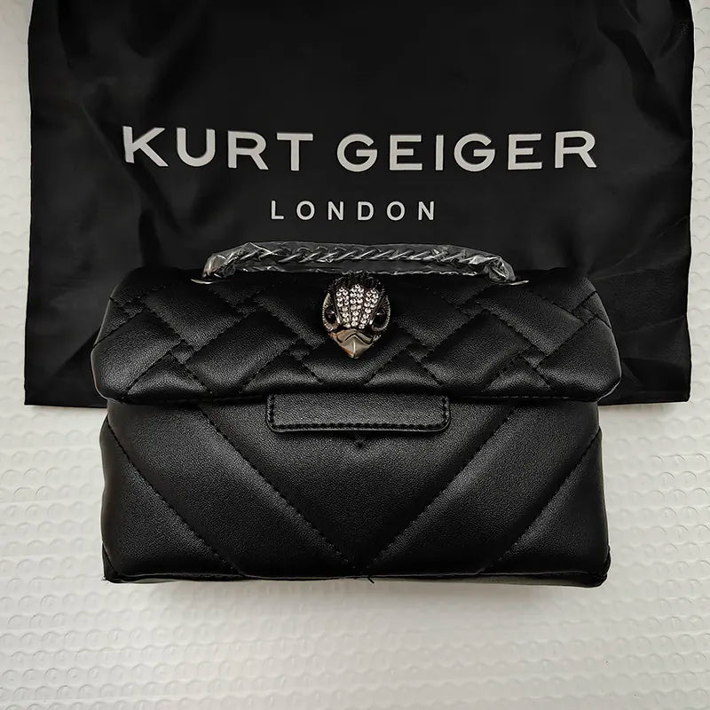 Kurt G Mini Quilted Eagle Metal Women Shouder Bag Embroidery PU Leather Ladies Cross Body Bags