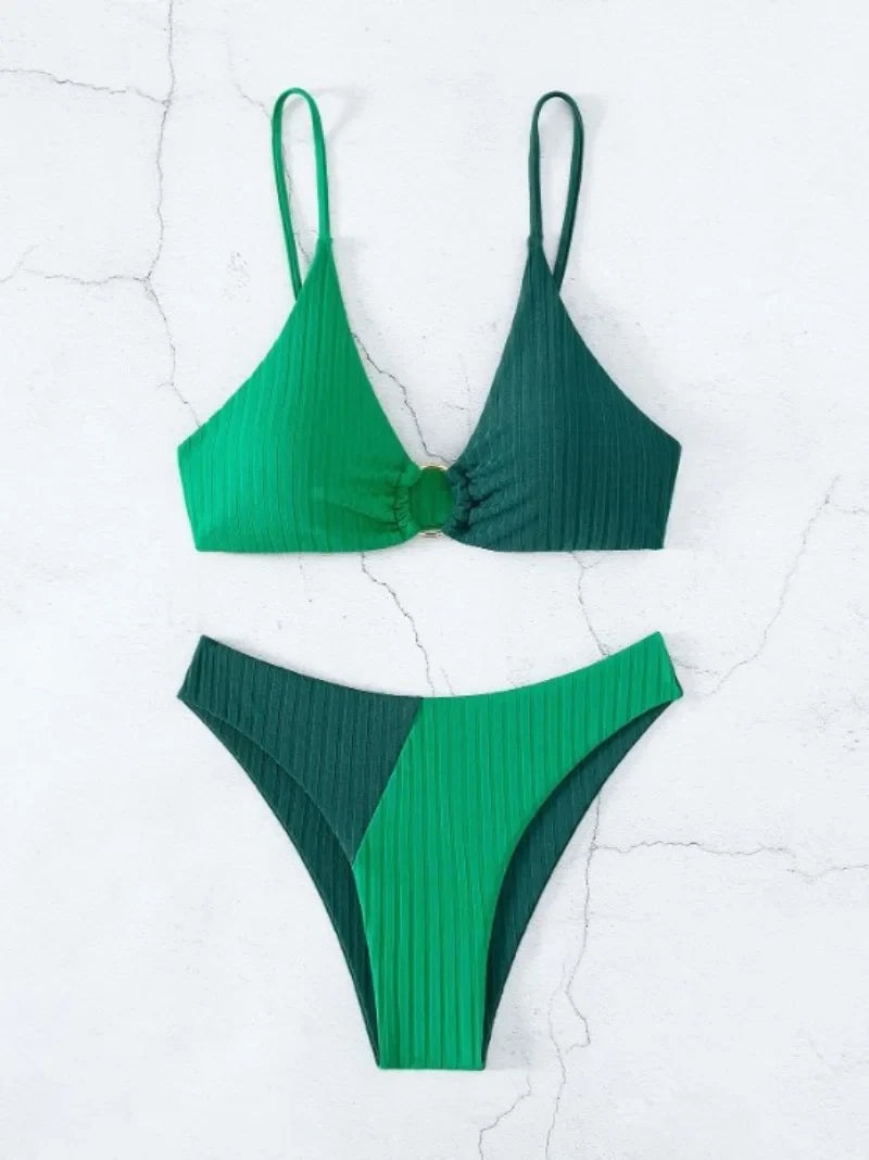 Sexy Bikinis Women's Swimwear Push Up High Waist Swimsuits High Cut Bathing Suits Push Up Beach Bikini Set Female Biquini