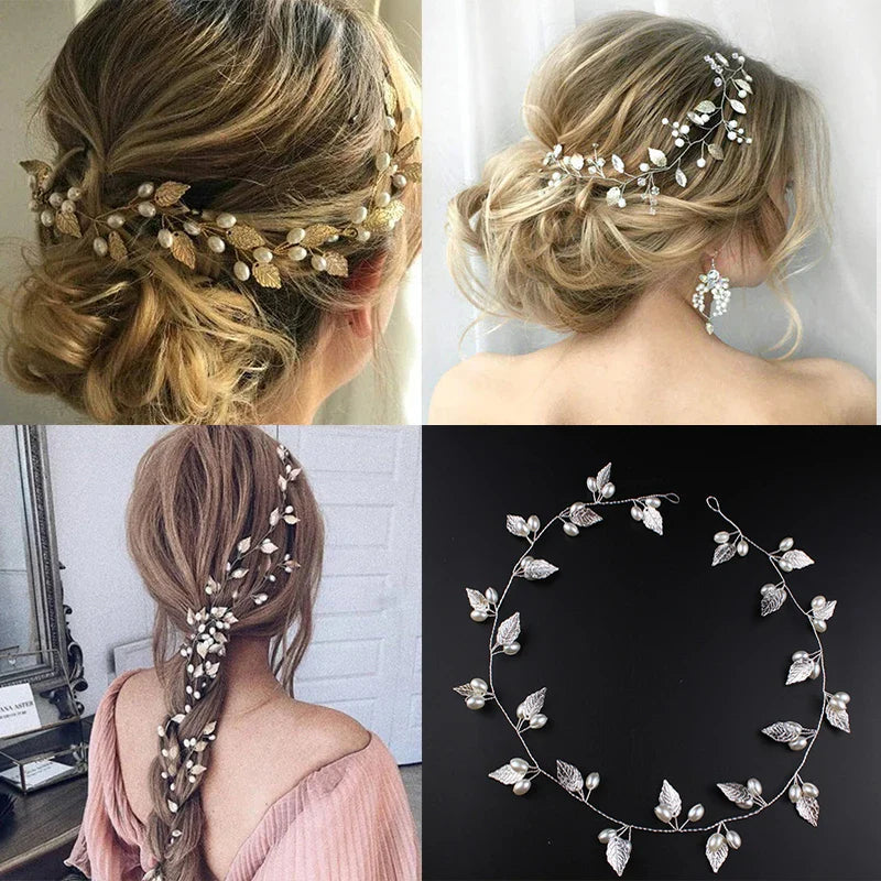 Crystal Pearl Wedding Hair Combs Hair Accessories for Bridal Hair Clips Pin Accessories Jewelry Handmade Women Head Ornaments 1PCS QB184 1