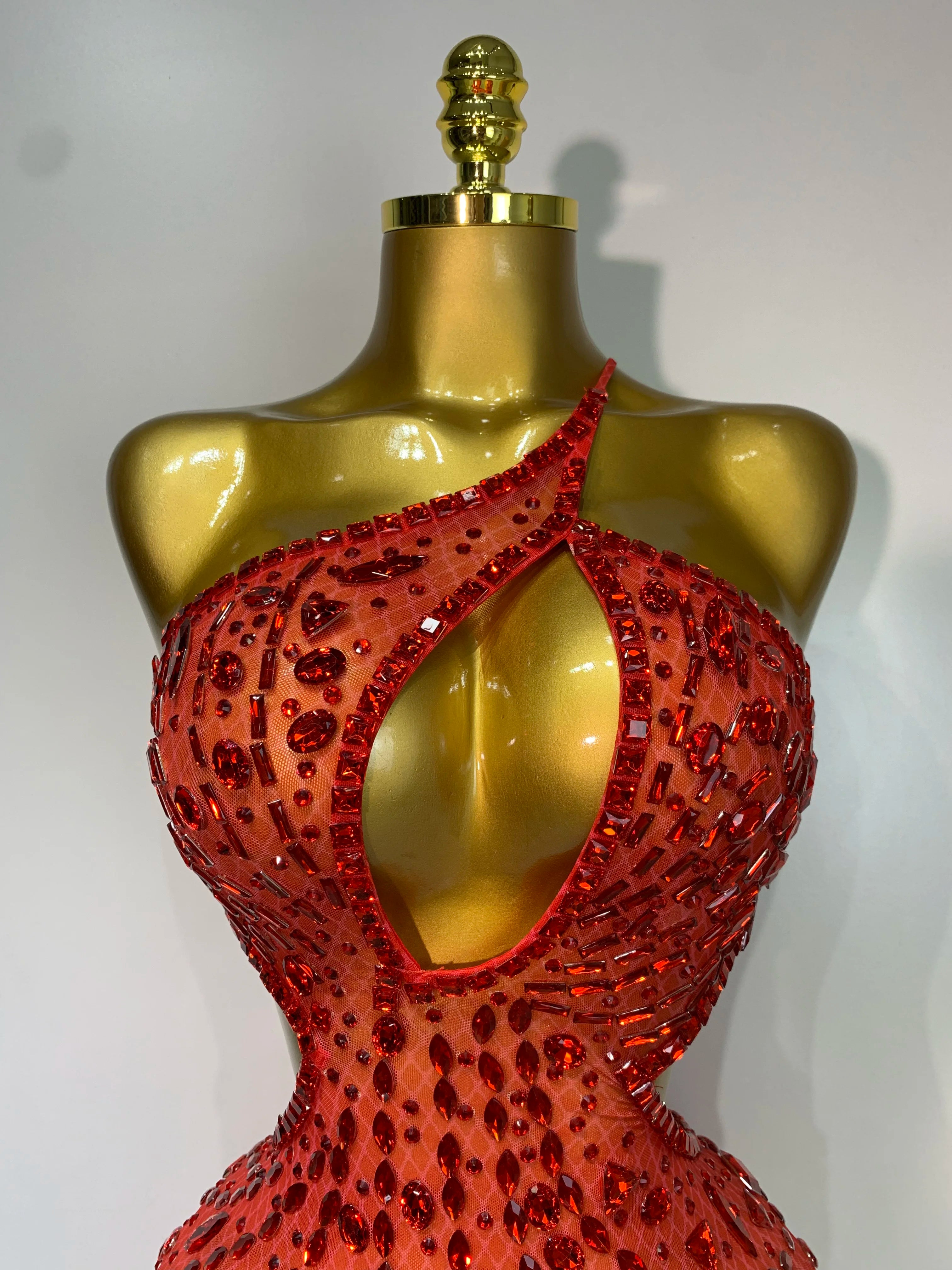 Women 2025 Sexy Backless See Through Sparkly Diamond Evening Prom Gown Luxury Birthday Celebrate Stage Nightclub Hotwife Outfit