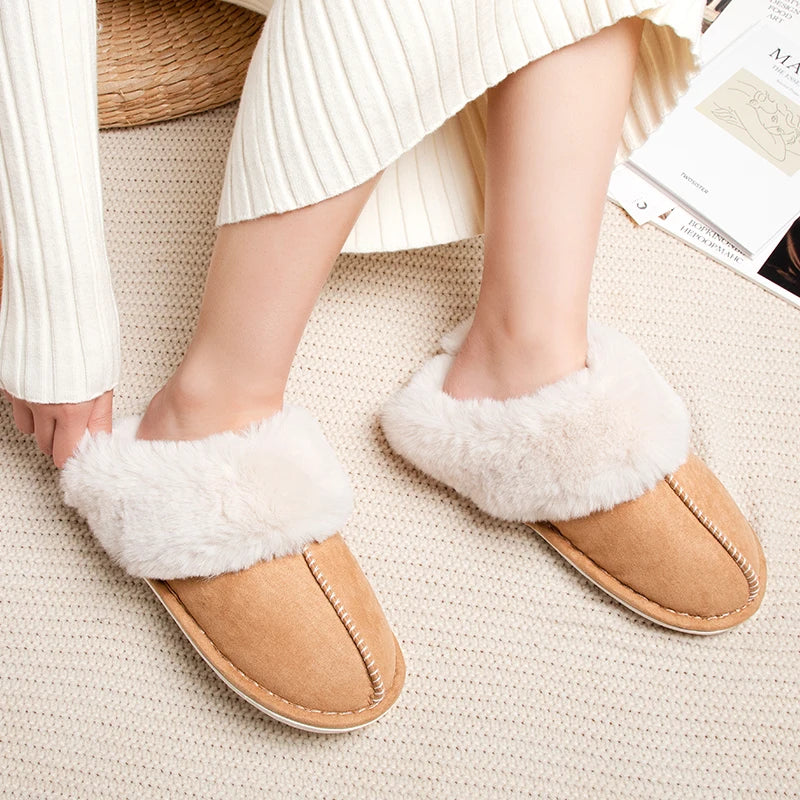 Winter Slippers Women Indoor Outdoor Wear Soft Thick PVC Non-slip waterproofWarm Cute Design Fashion Versatile