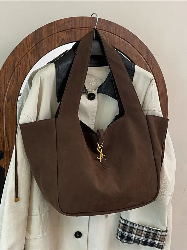 2025 New Women's Large Tote Bag - Elegant PU Leather Shoulder Purse, Spacious Work Commuter Bag, Versatile Casual Chic