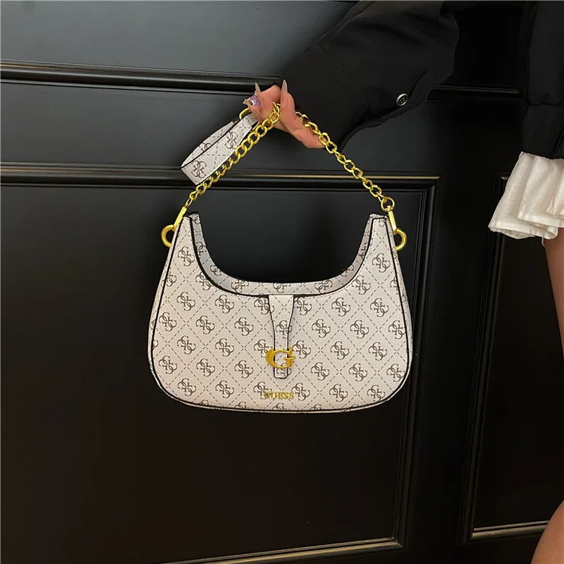 Elegant Leather Handbags For Women Shoulder Bag By Famous Desinger Luxury Brand Popular Classic Elegant Ladies