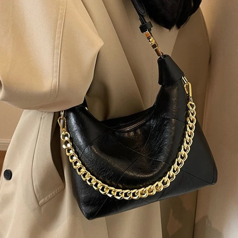 2025 New Fashion Top Handle Shoulder Bag for Women Versatile Crossbody Purse, Casual Day to Night Bag Minimalist Leather Handbag