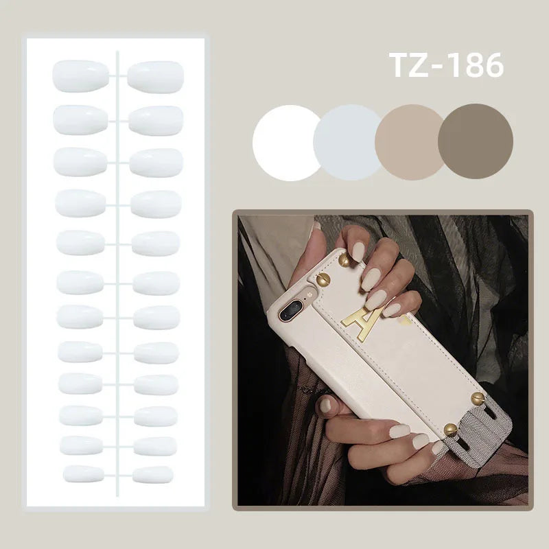 24pcs Leopard Print Almond Fake Press on Nails with Mini Flower Acrylic Fake Nails Retro Sweet Cool Design Press Ons French Nail