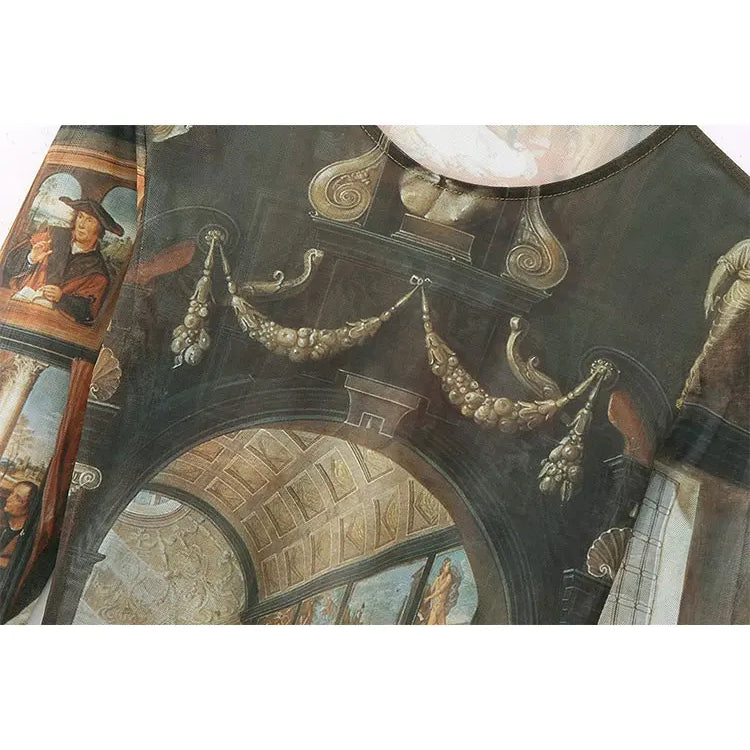 TELLHONEY Women Fashion O-Neck Print Long Sleeves Rompers Female Casual Sexy Slim Fitting Hidden Breasted Rompers