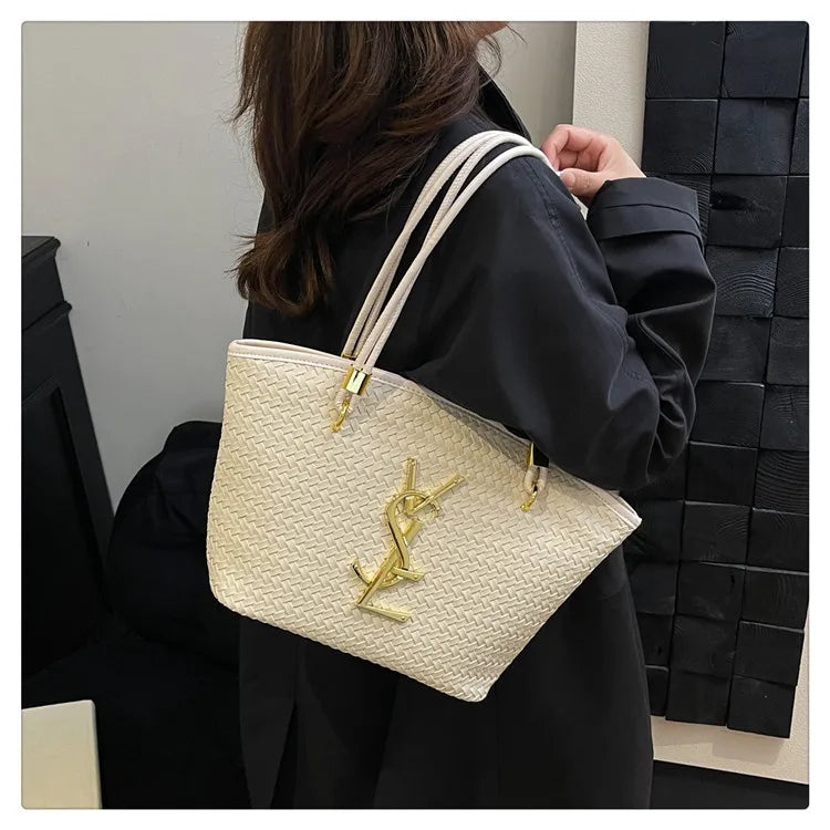 Elegant Work Tote for Women, 2025 Large Capacity Shoulder Bag, Premium Leather Office Purse, Sophisticated & Spacious