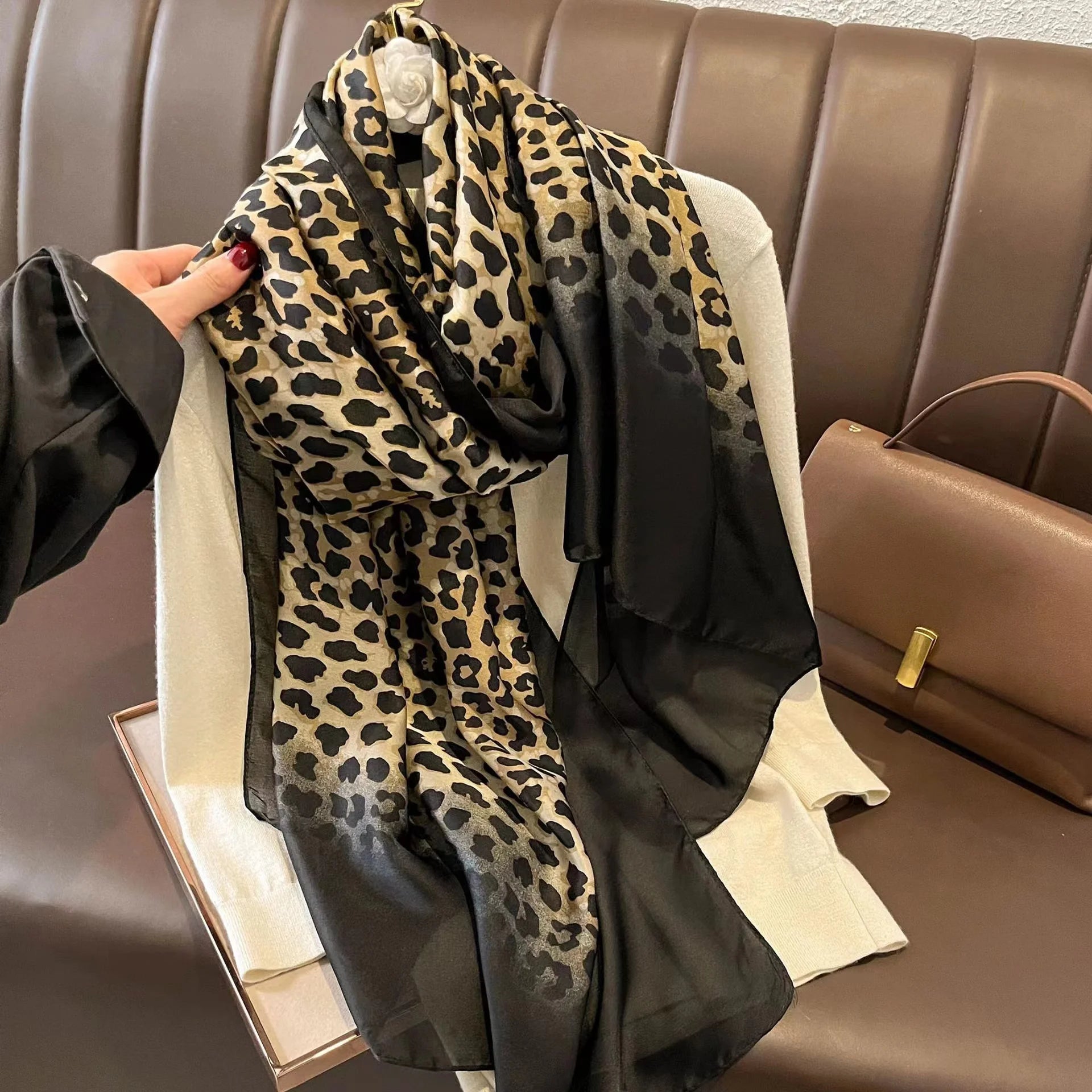 180*90cm Luxury Brand Spring Summer Autumn Women Clothing New Fashion Color matching printed silk scarf lady popular turba 16 180cmx90cm