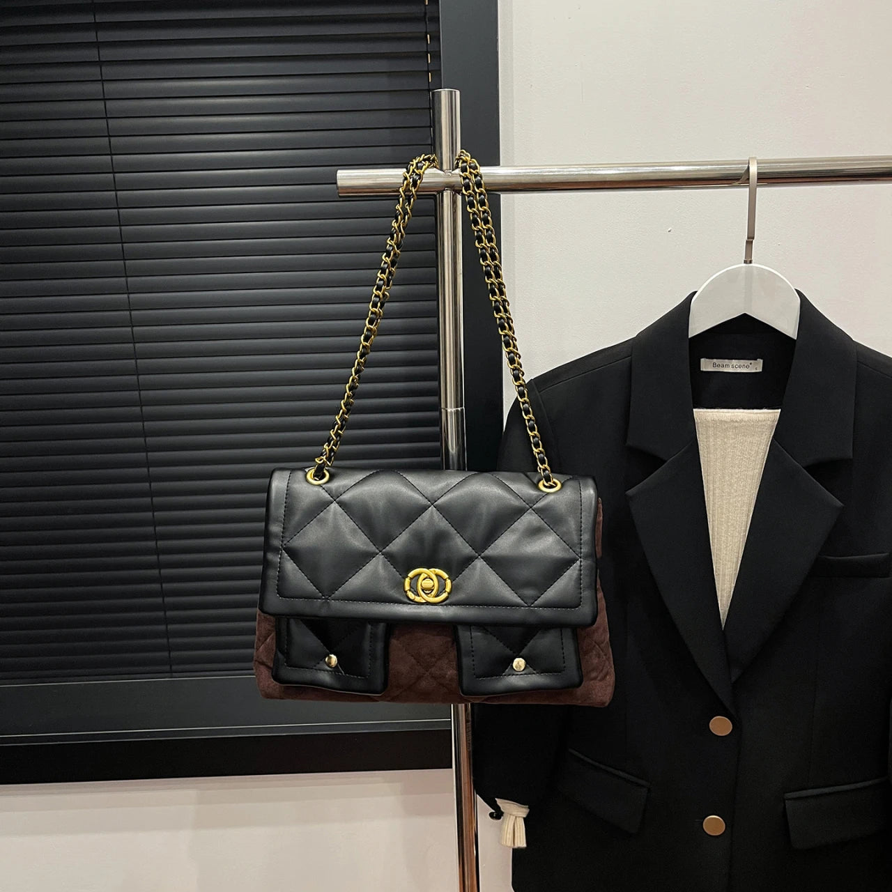 Fashion Women's Leather Crossbody Bag Luxury Elegant Shoulder Handbag Classic Designer Tote For Modern Ladies