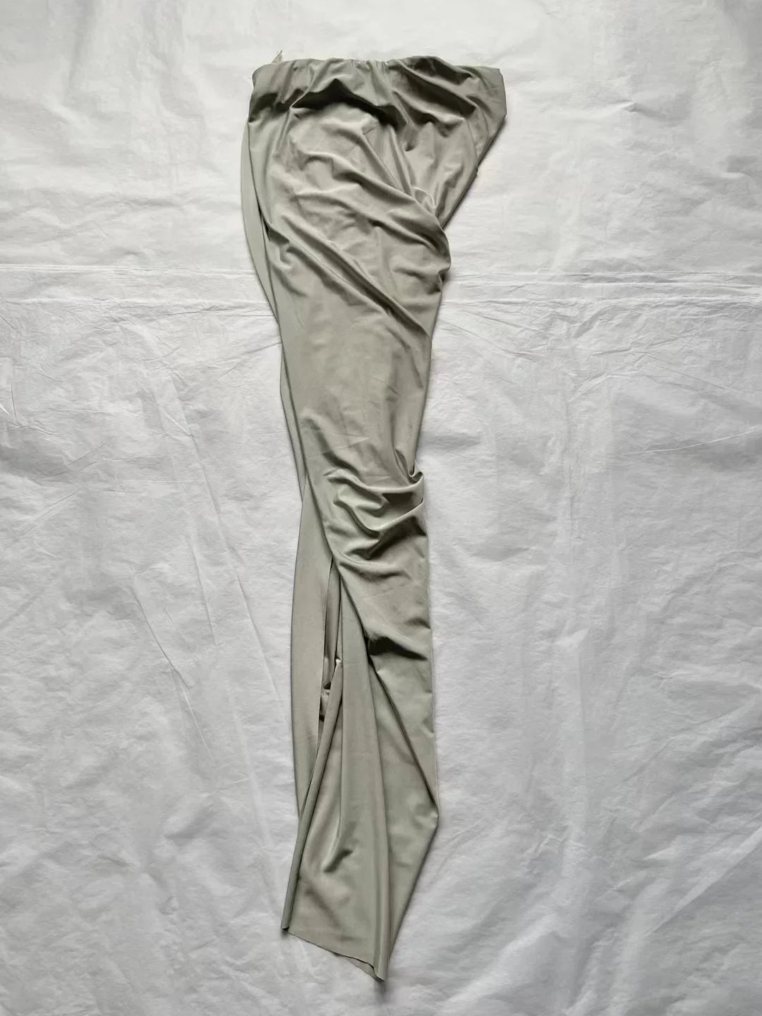 2024SS Summer Luxury New Women High Quality Slit Chic Casual Midi Skirt for Ladies 2 Color Gdnz 3.13 Beige