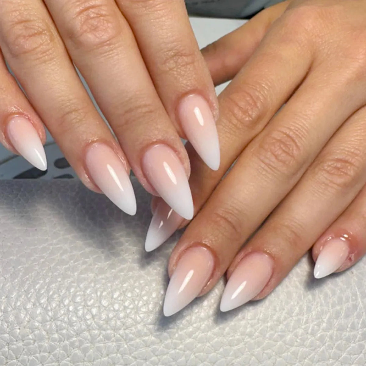 Unhas postiças simples vermelho vinho com cola, comprimento médio, amêndoa, unhas postiças, vestíveis, cabeça redonda, oval, cobertura total