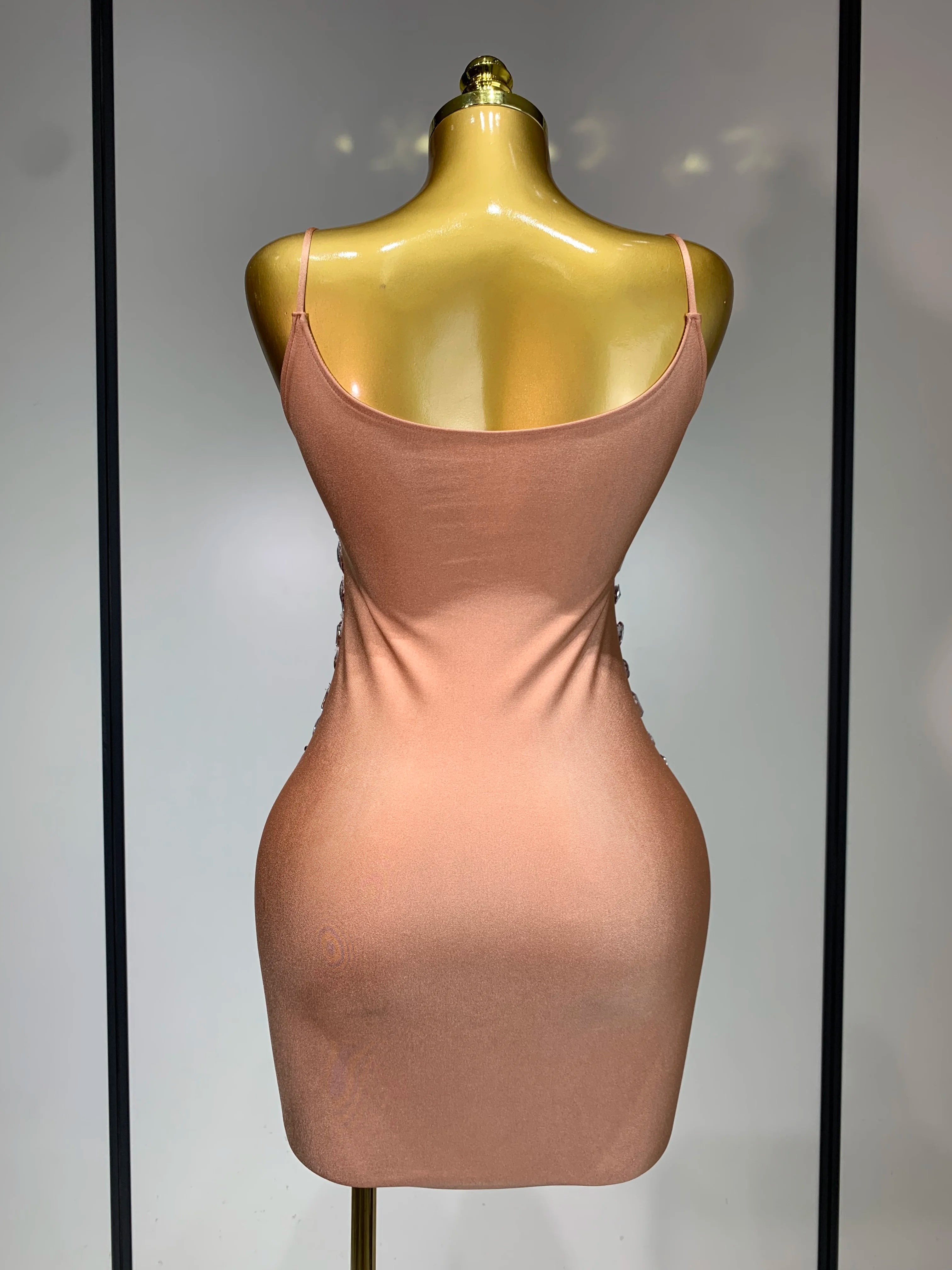 Sexy Sparkly Rhinestones Bodycon Short Dress Women Celebirty Elegant Evening Party Luxury Birthday Gown Photoshoot Stage Costume