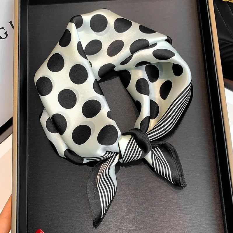 53cm Pure Silk Scarf Women Square Scarves Foulard Hairbands Lady Luxury Designer Female Bandana Neck Kerchief Ties Bandana Hijab 53cm Silk Scarf 2 53X53CM