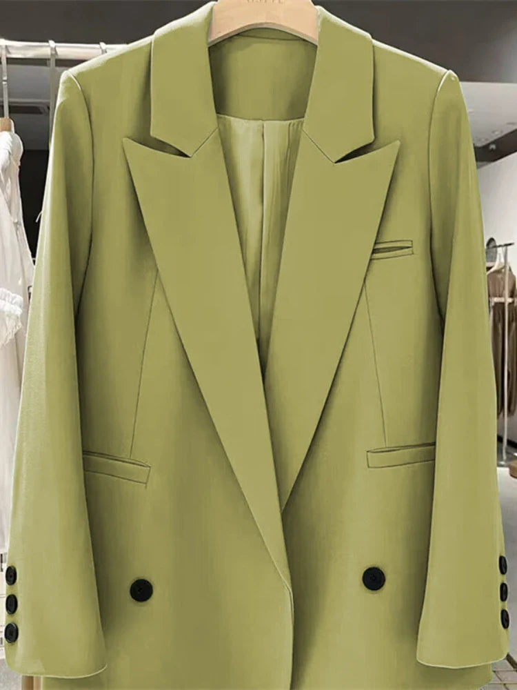 Chic Office Lady Blazer Women's Coats Spring Autumn Female Tops Street Trend Ladies Outerwear Blazers for Women Jacket Clothing