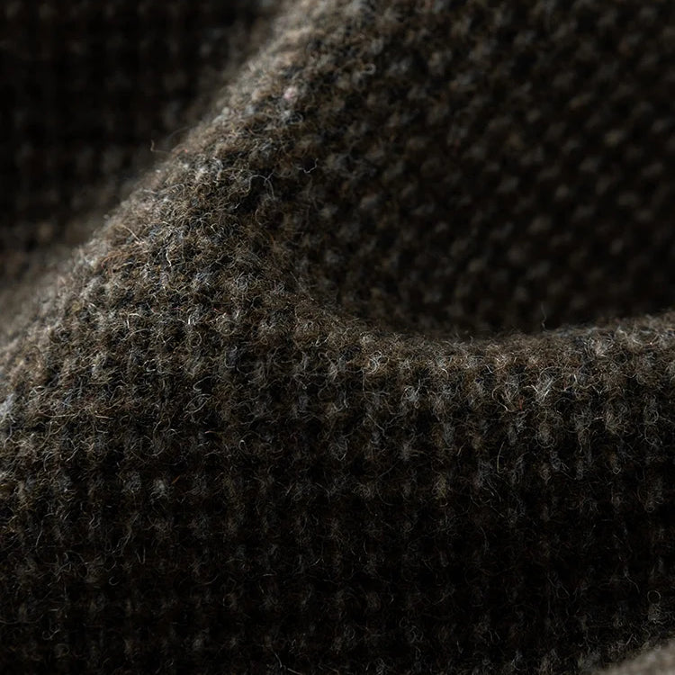 French Retro Plaid Inner Dress for Women Autumn and Winter Pure Woolen Elegant Style Vest Dress Female