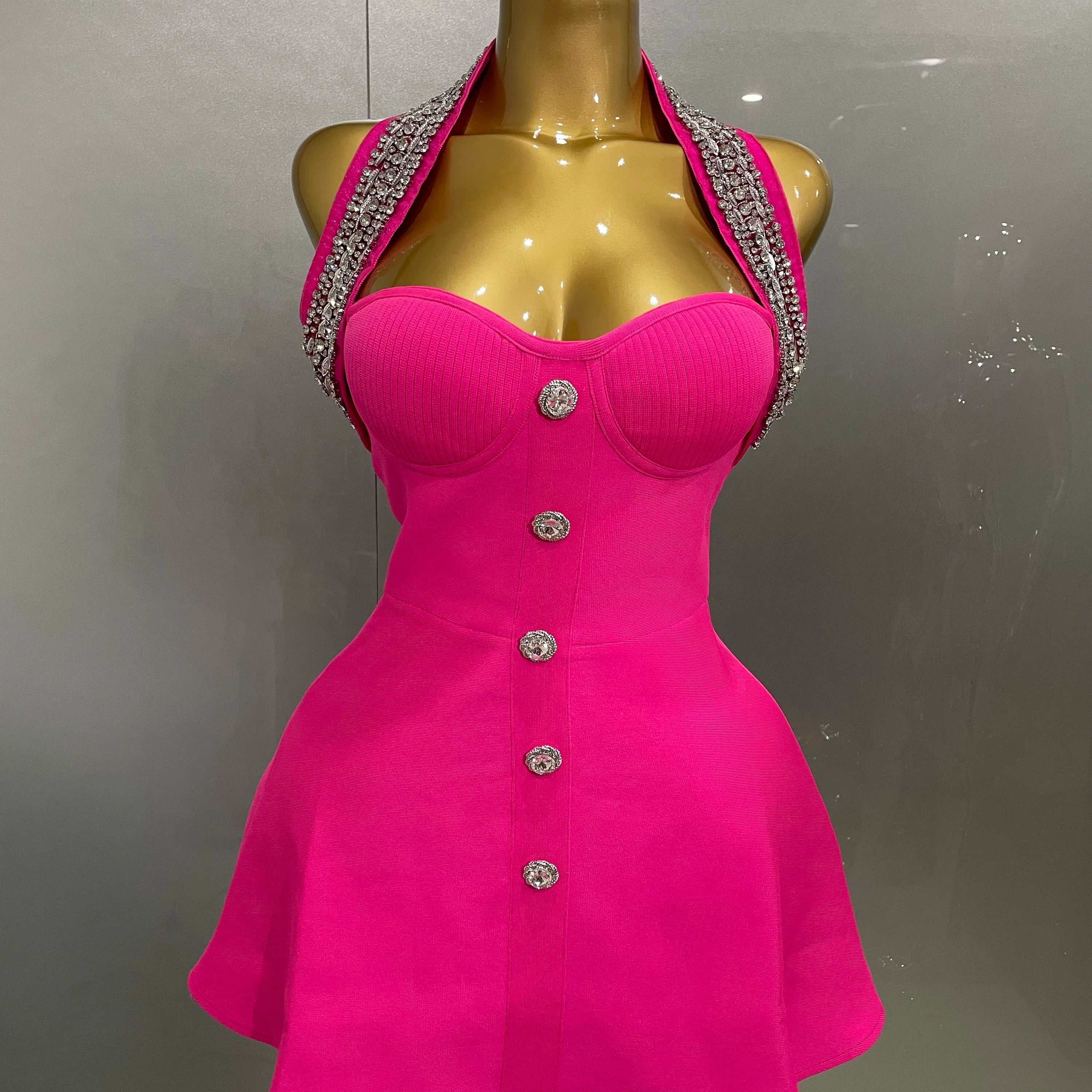 Robe longue moulante noire sexy à épaules dénudées et cristaux brillants pour femme, tenue de soirée élégante avec gants