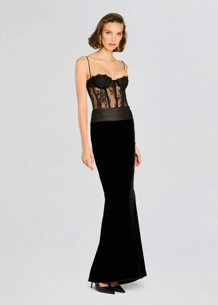 2025 New Black Women Sexy Strap Lace Fashion Bodycon Long Maxi Dress Celebrate Birthday Vacation Cocktail Outfit Vestido