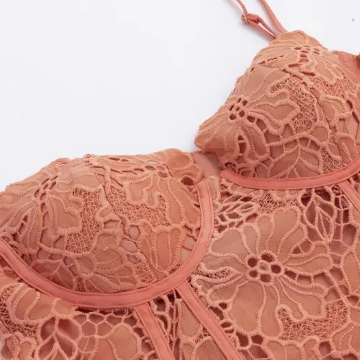 Orange Color Women Sleeveless Sexy Strap Square Collar Bodycon Mini Lace Dress Celebrate Girls' Birthday Party Cocktail Dress