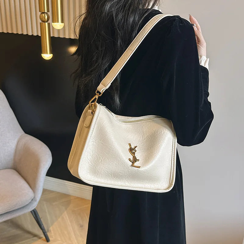 2025 Summer New Arrival Women's Vintage Shoulder Bag Trendy Crossbody Armpit Purse High-End Retro Style Must-Have Accessory