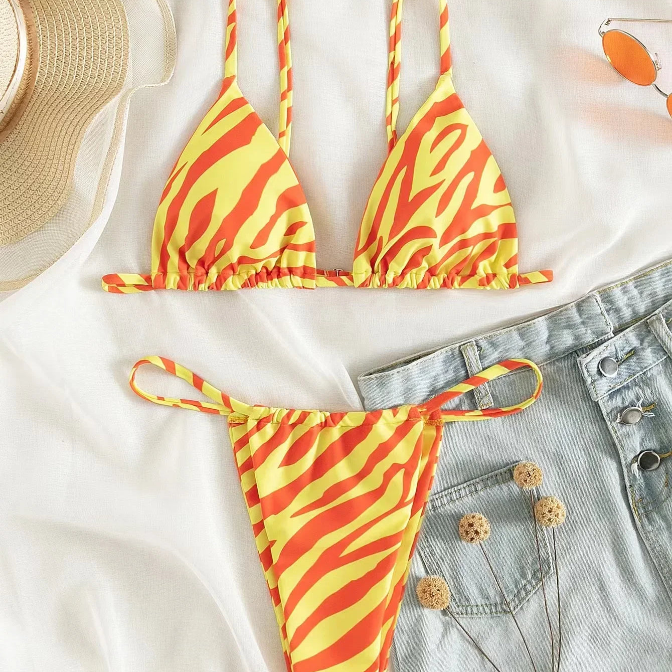 ZTVitality Zebra Print Push Up Bikini Sexy Bikinis 2021 New Arrival Padded Bra Low Waist Swimsuit Female Swimwear Women Biquini Picture Color 8