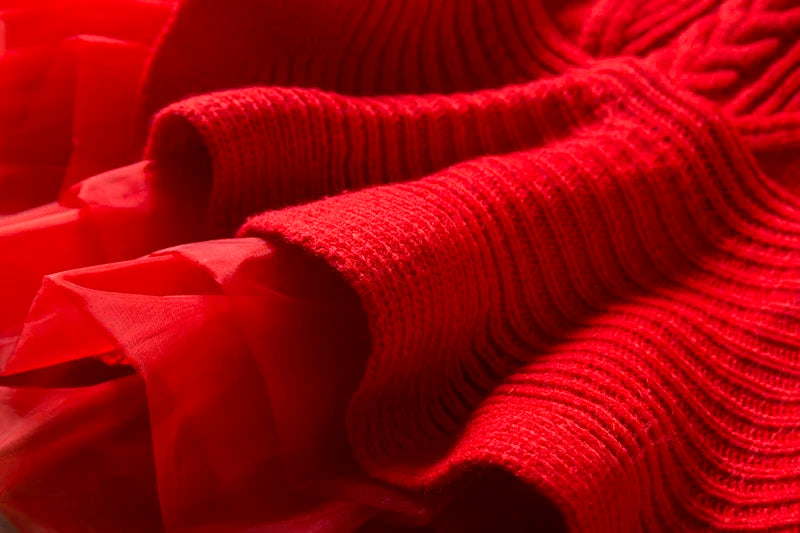 Girls Knitted Dress New Year Autumn Winter Clothes Reindeer Kids Dress For Girls Princess Costume Warm Christmas Dresses 3 8T