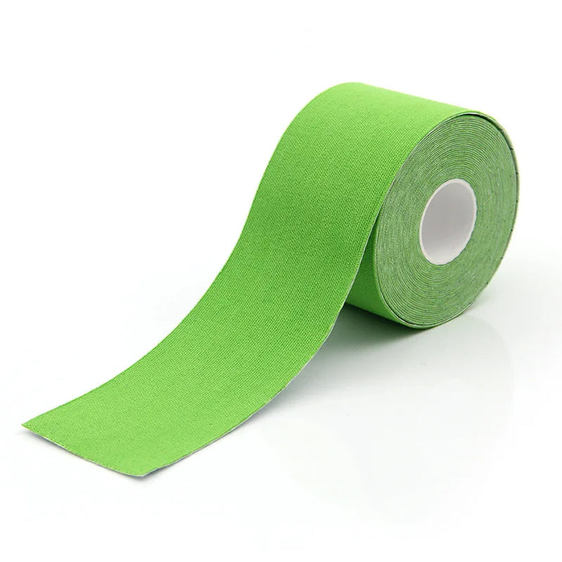 5 Size Kinesiology Tape Medical Athletic Elastoplast Sport Recovery Strapping Gym Waterproof Tennis Muscle Pain Relief Bandage Green
