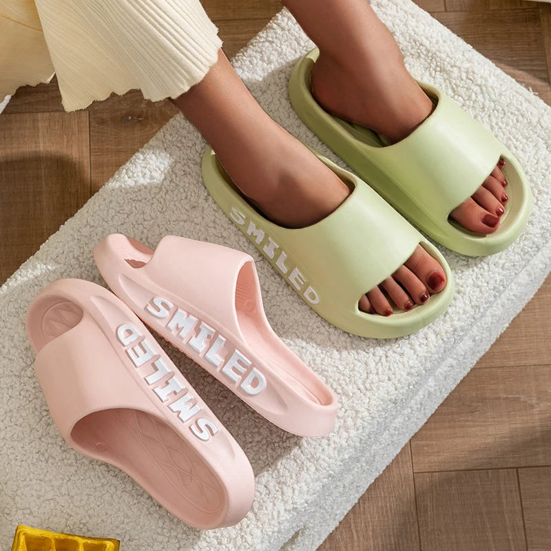 Fashion Concise Summer Couple Non-slip Soft Slides Lithe Comfort Sandals Men Women Casual Slippers Ladies' Home Flip Flops