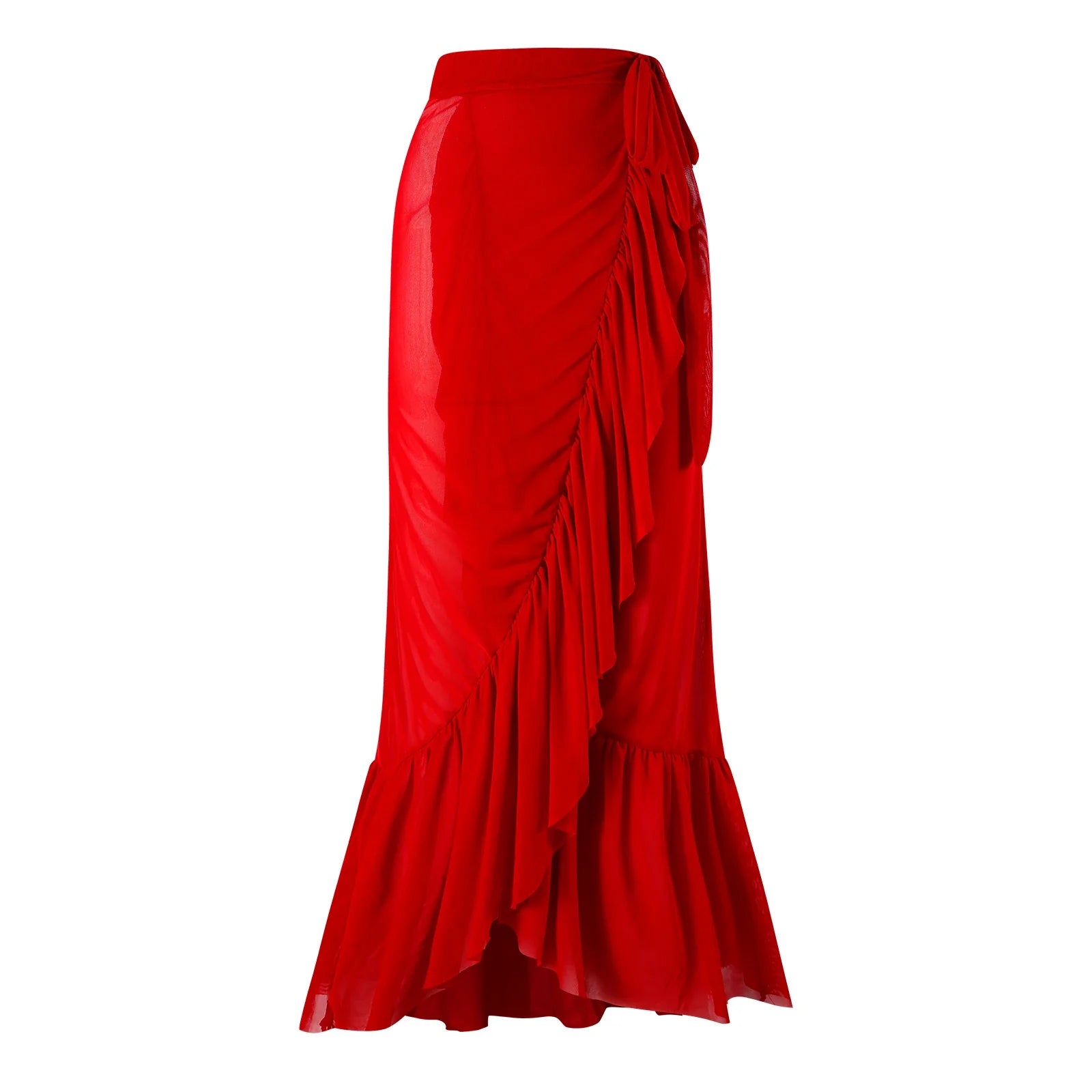 One Piece Swimsuit Women Floral Print Sexy Swimwear Cover Up Skirt Chiffon Holiday Beachwear Beach Bathing Suit Outfit swimsuit1-1