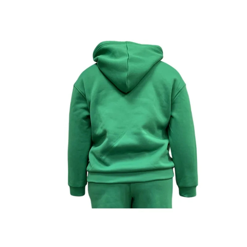 Women's Tracksuit Suit Spring Summer Warm Hoodie Sweatshirts Two Pieces Oversized Solid Casual Hoody Pulleys Long Pant Sets