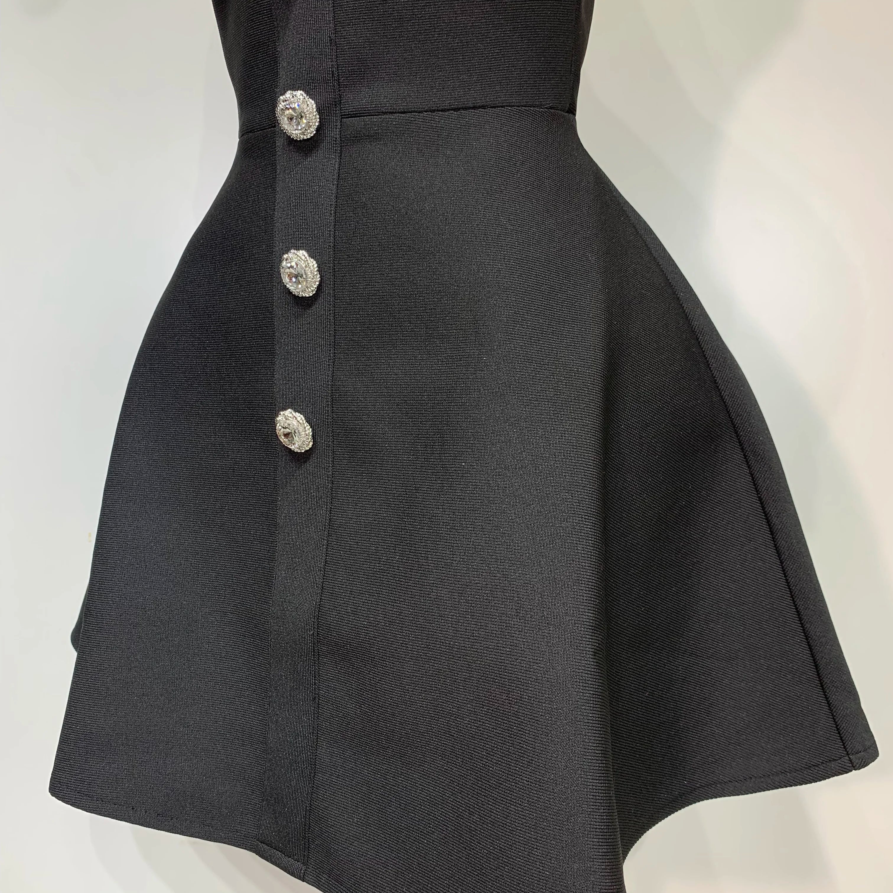 Fashion Women Luxury Party Dress Halter Sleeveless Backless Sparkly Rhinestone Bandage Dresses 2025 Elegant Evening Club Wear