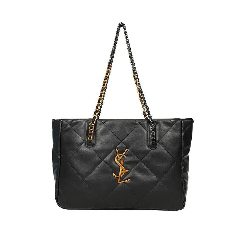 2025 New Women's Crossbody Bag - Chain Strap Tote, Large Underarm Purse, Diamond Quilted Pattern Versatile Designer Bag