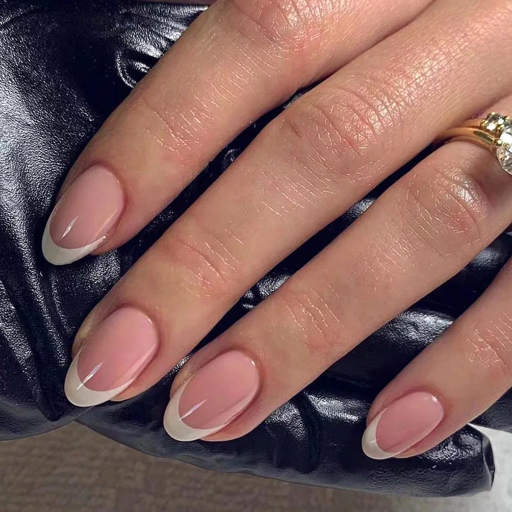 Unhas postiças simples vermelho vinho com cola, comprimento médio, amêndoa, unhas postiças, vestíveis, cabeça redonda, oval, cobertura total