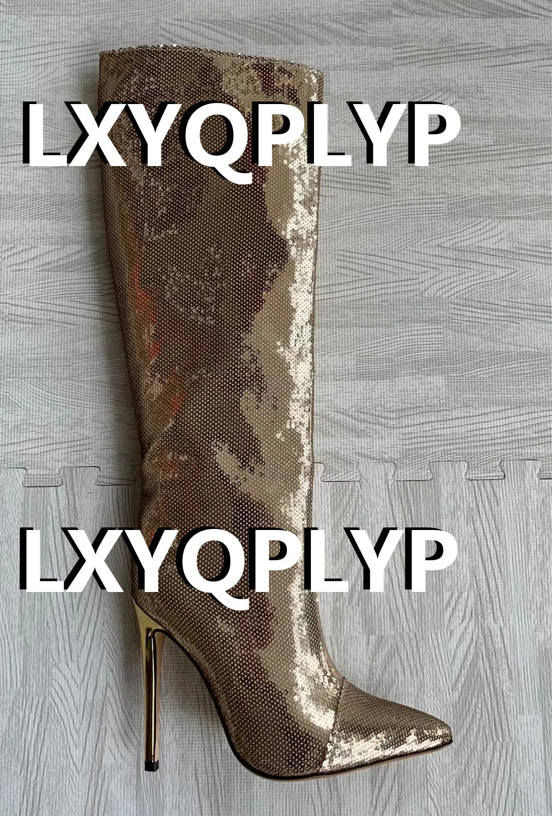 Thigh High Boots Candy Color Mirror Leather Women Knee High Boots High Heels Stilettos Runway Shoes for Women High Heel Boots