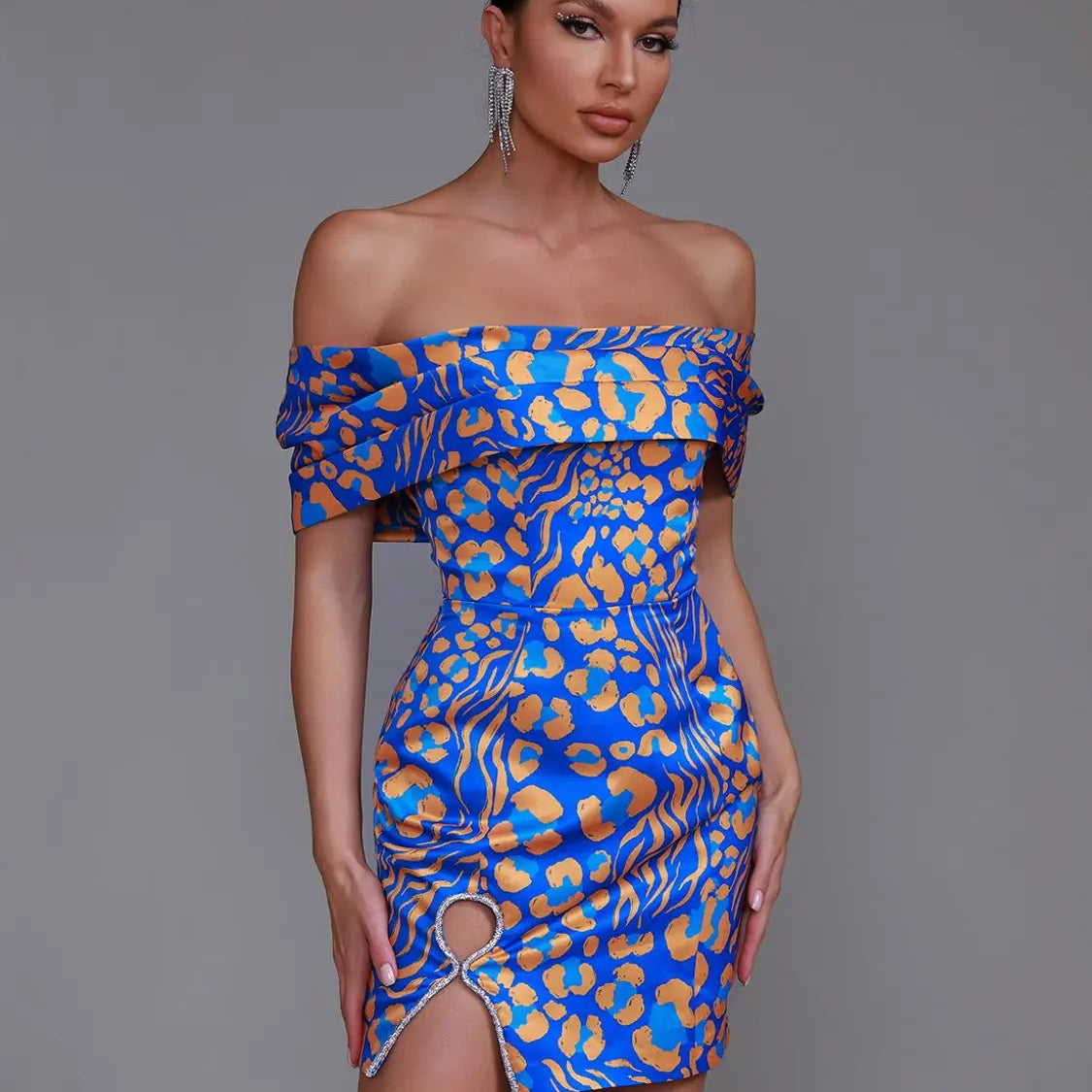 Jacquard Stain Dress Women Short Party Dress Elegant Sexy Off Shoulder Evening Birthday Club Outfits Summer Runway New Fashion