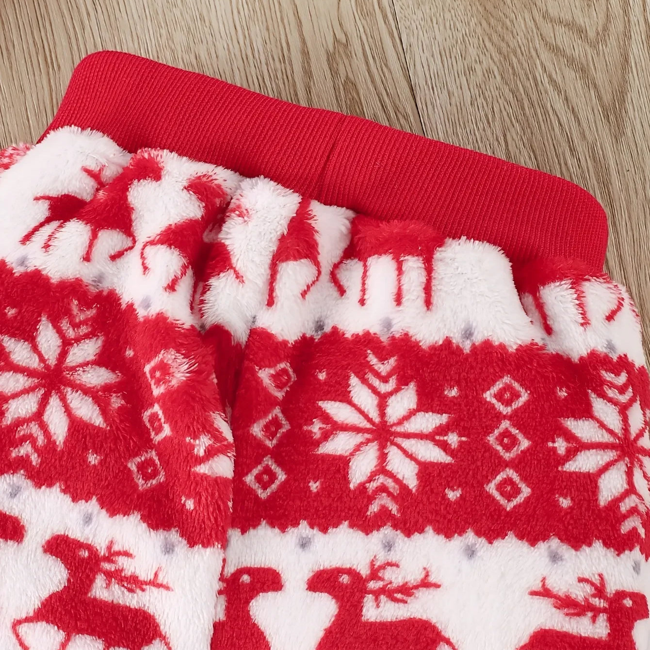 Winter Baby Flannel Suit Boys Girls Long Coat and Trousers Three-piece Christmas Style Cozy and Warm