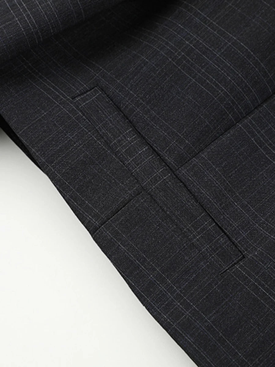 TWOTWINSTYLE Solid Slimming Spliced Appliques Elegant Jackets for Women Lapel Long Sleeve Patchwork Button Fashion Jacket Female