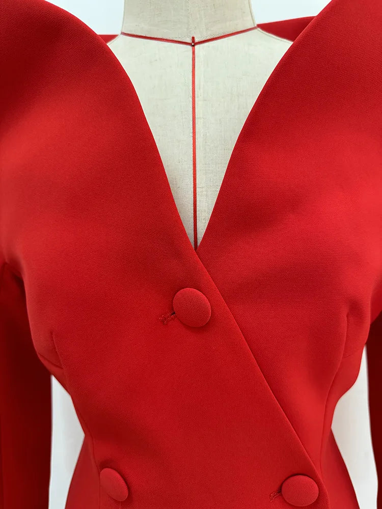 Celebrity Red Carpet Dress Women Long Sleeve Sexy Off the Shoulder Bodycon Mid-calf Dress Elegant Evening Party Outfit Vestido