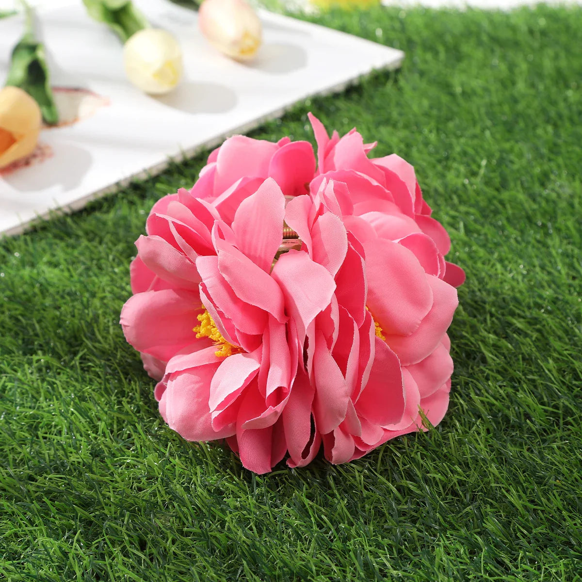 Haimeikang Large Size Flower Hair Clip Claws Hair Crab For Thick Hair Barrettes Hairpins Women Summer Fashion Hair Accessories CB7000A