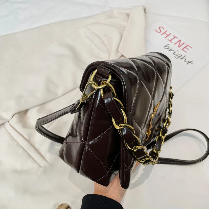 Diamond Grid Handbags Large Capacity Luxury Designer Clutch Bags for Women Chain Crossbody One Shoulder Bag Hand Bag Ladies