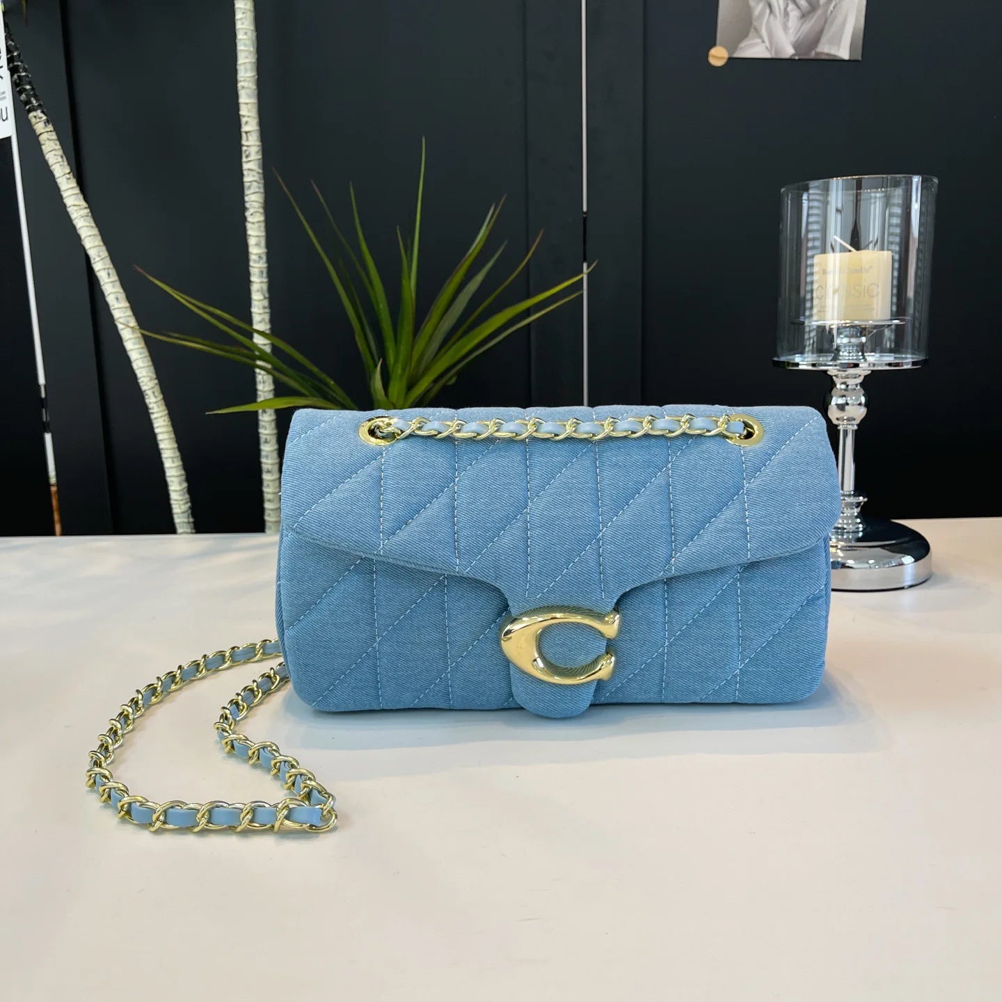 New Fashionable Retro Embroidered Thread Women's Bag, High-end Chain Diagonal Span Bag, Fashionable Versatile Handbag